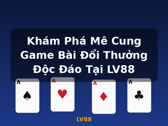 Khám Phá Mê Cung Game Bài Đổi Thưởng Độc Đáo Tại LV88 - LV88