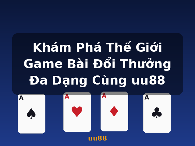 Khám Phá Thế Giới Game Bài Đổi Thưởng Đa Dạng Cùng uu88 - uu88