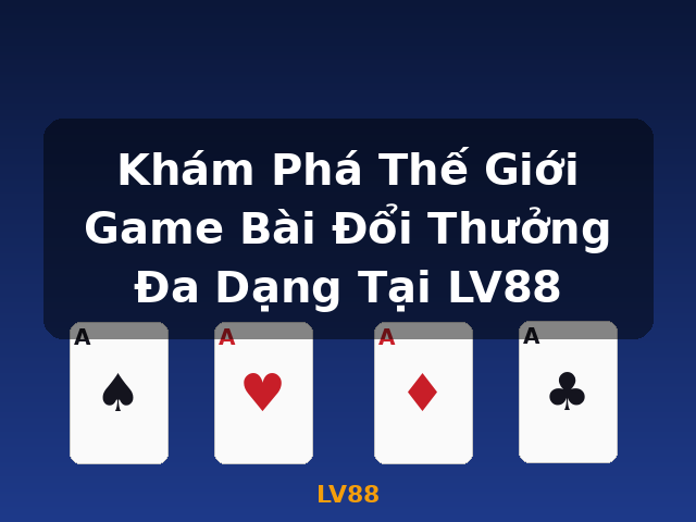 Khám Phá Thế Giới Game Bài Đổi Thưởng Đa Dạng Tại LV88 - LV88