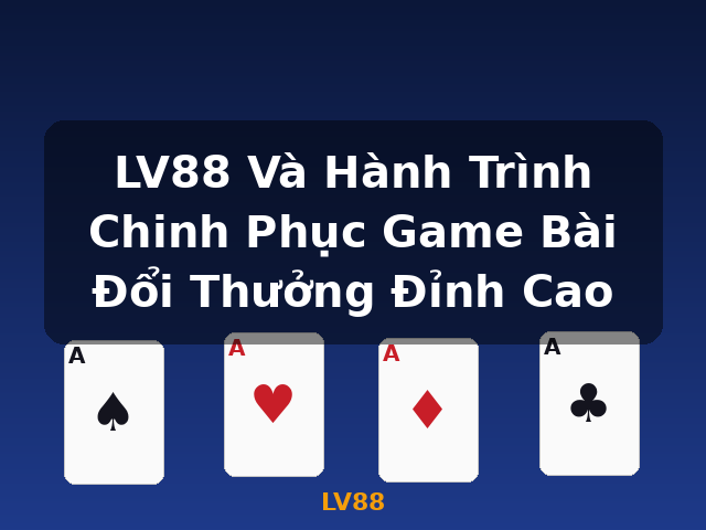 LV88 Và Hành Trình Chinh Phục Game Bài Đổi Thưởng Đỉnh Cao - LV88